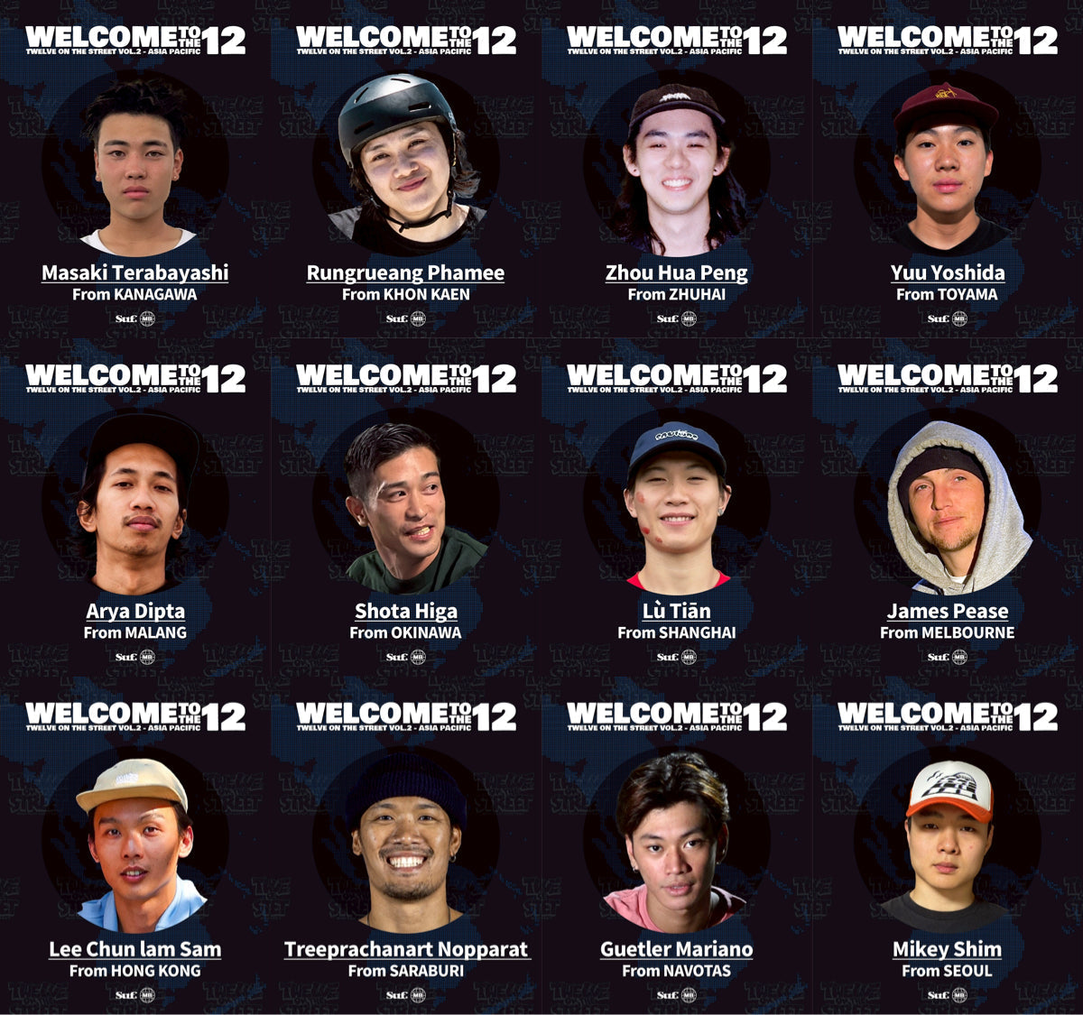 🎬TWELVE ON THE STREET📱2025 Vol.2 ASIA PACIFIC🌏ENTRY RIDERS☄️