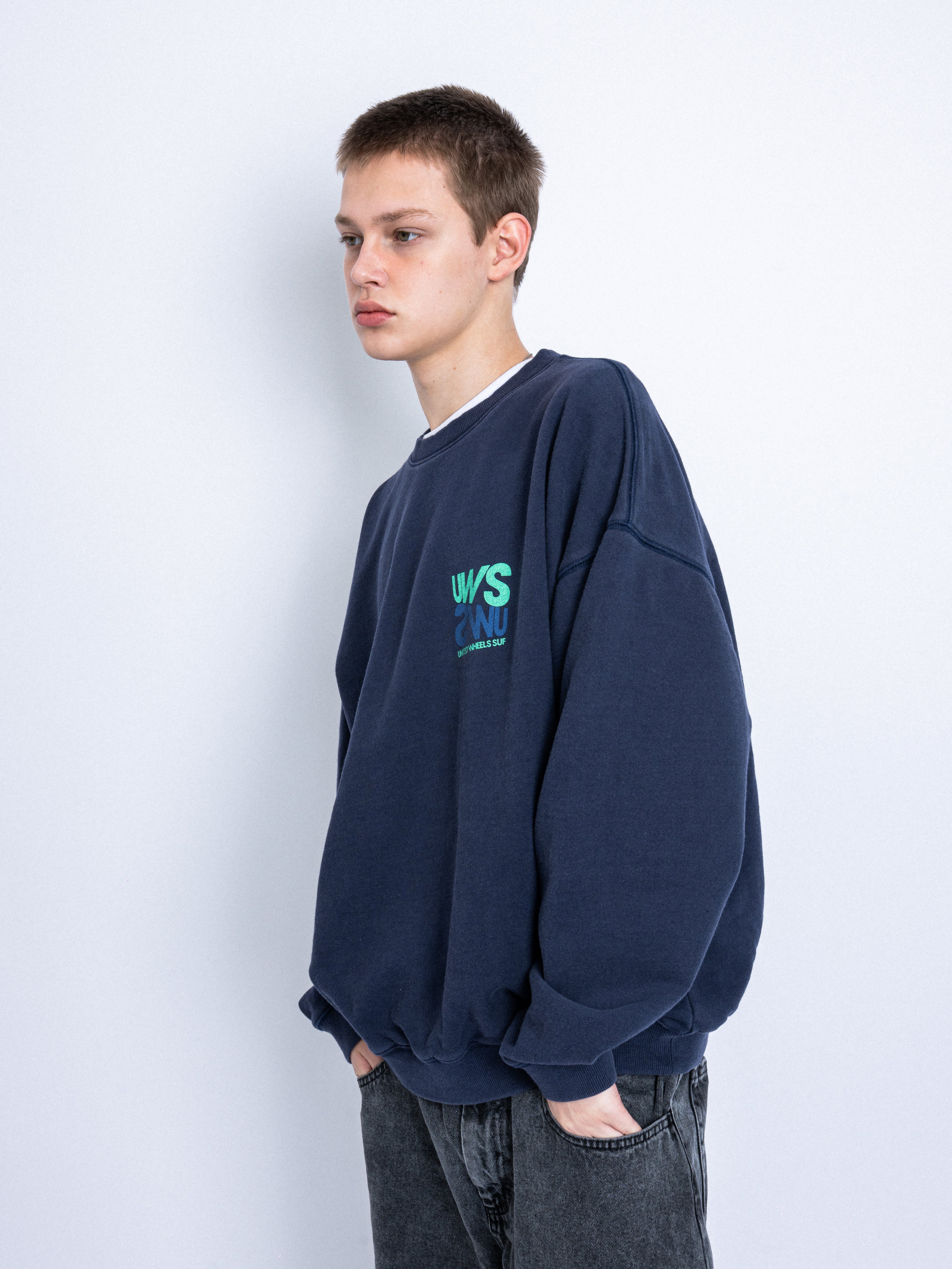 TWO-TONE LOGO SWEATSHIRT