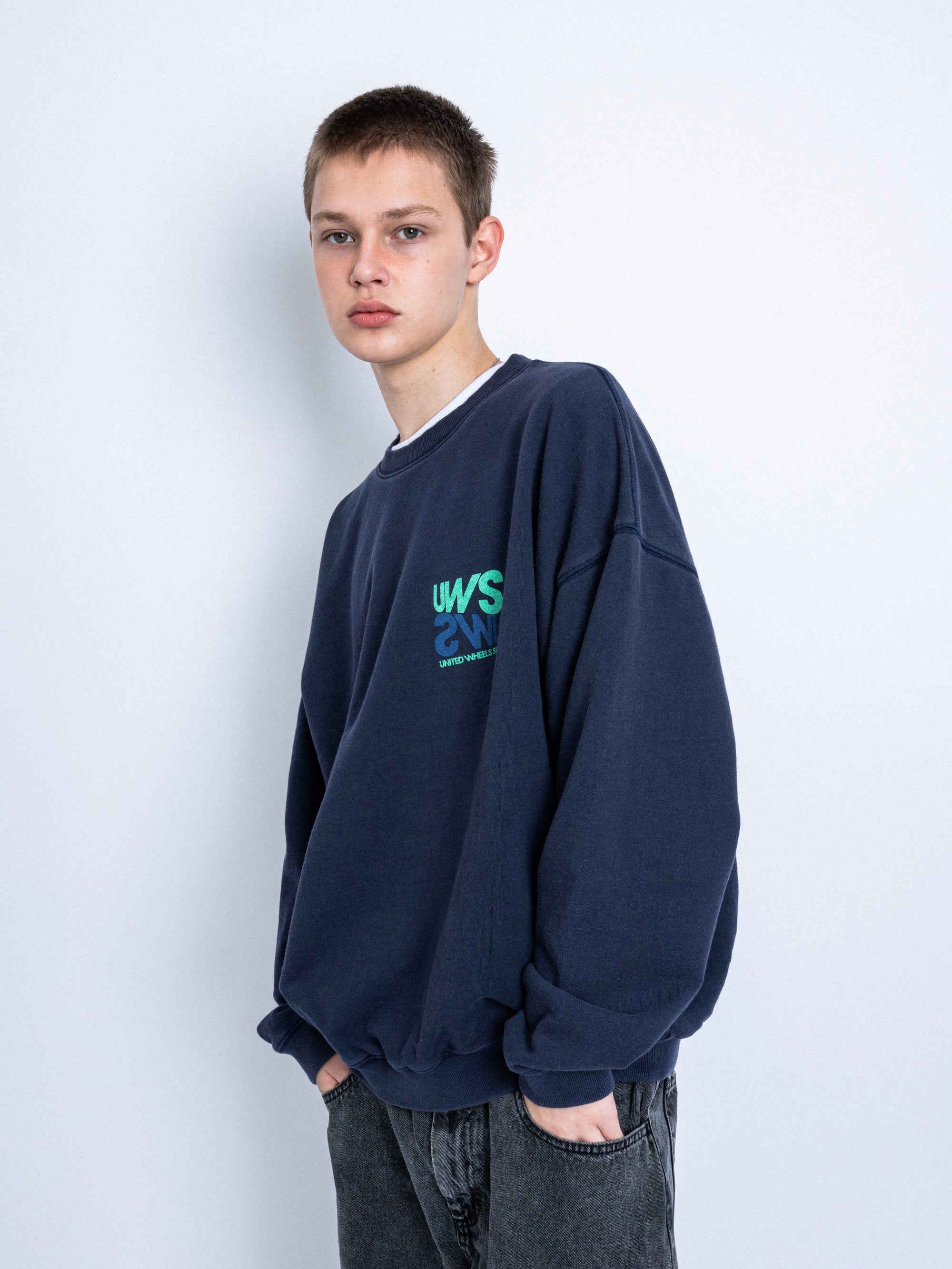 TWO-TONE LOGO SWEATSHIRT