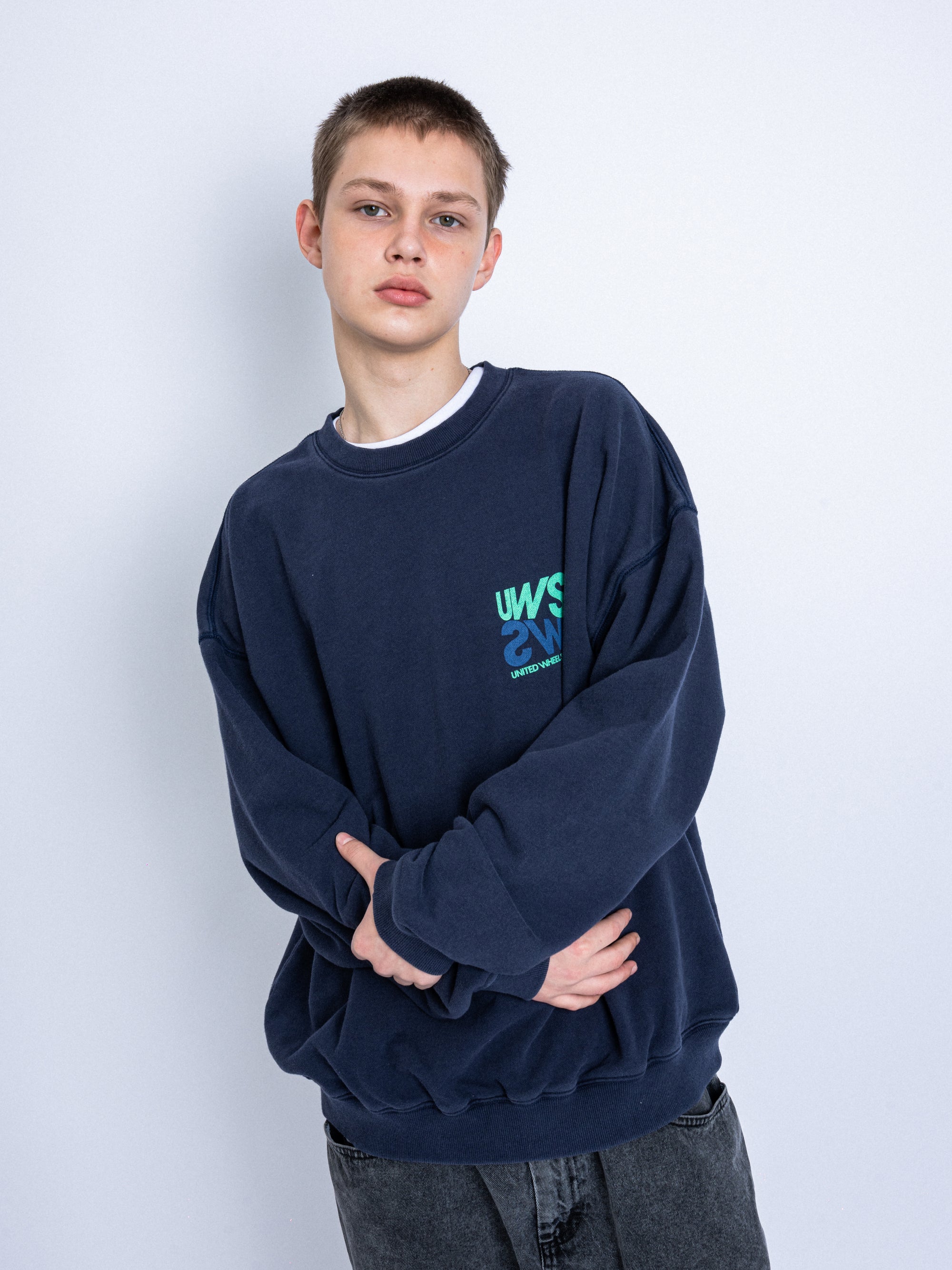 TWO-TONE LOGO SWEATSHIRT