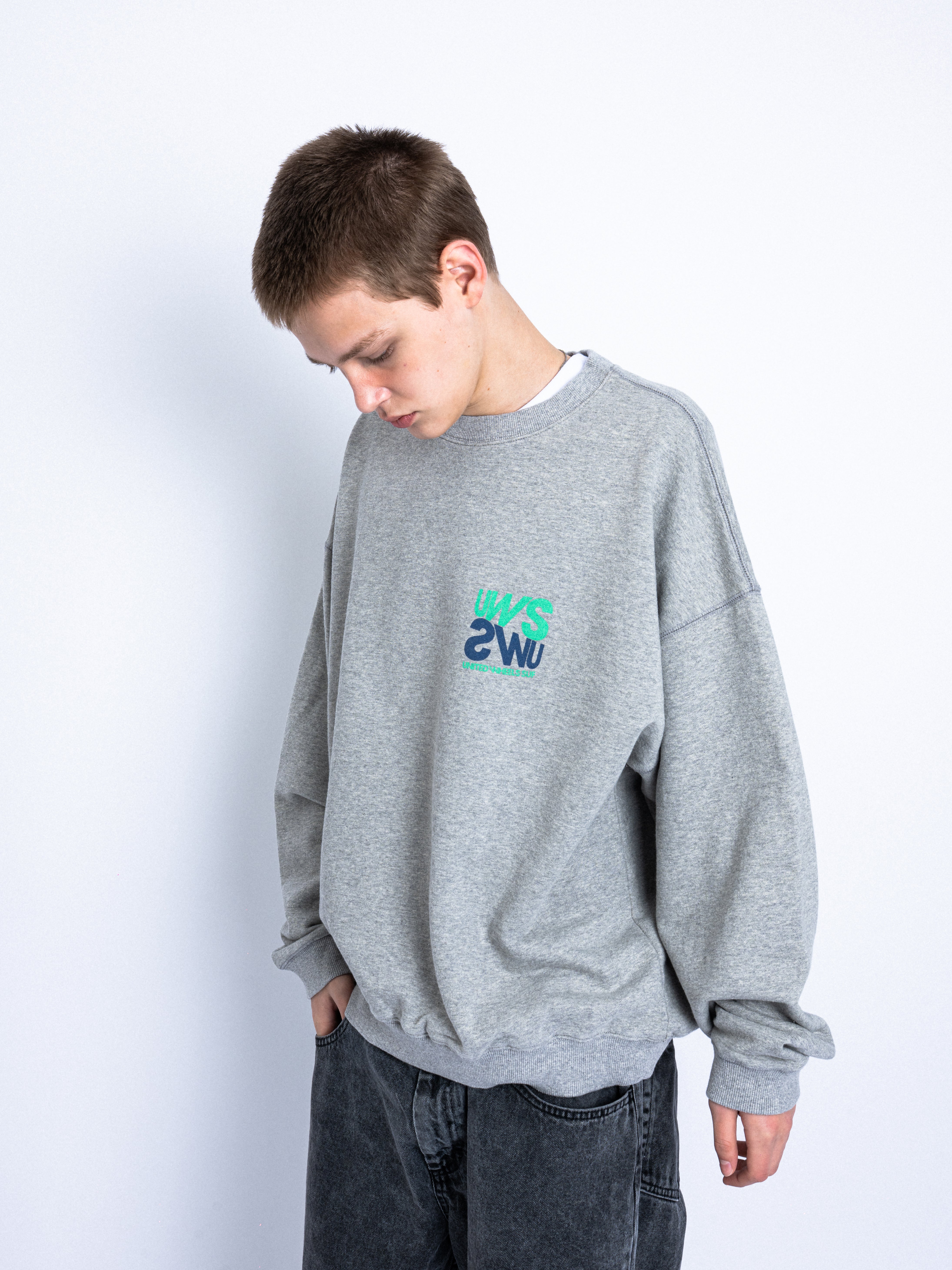 TWO-TONE LOGO SWEATSHIRT