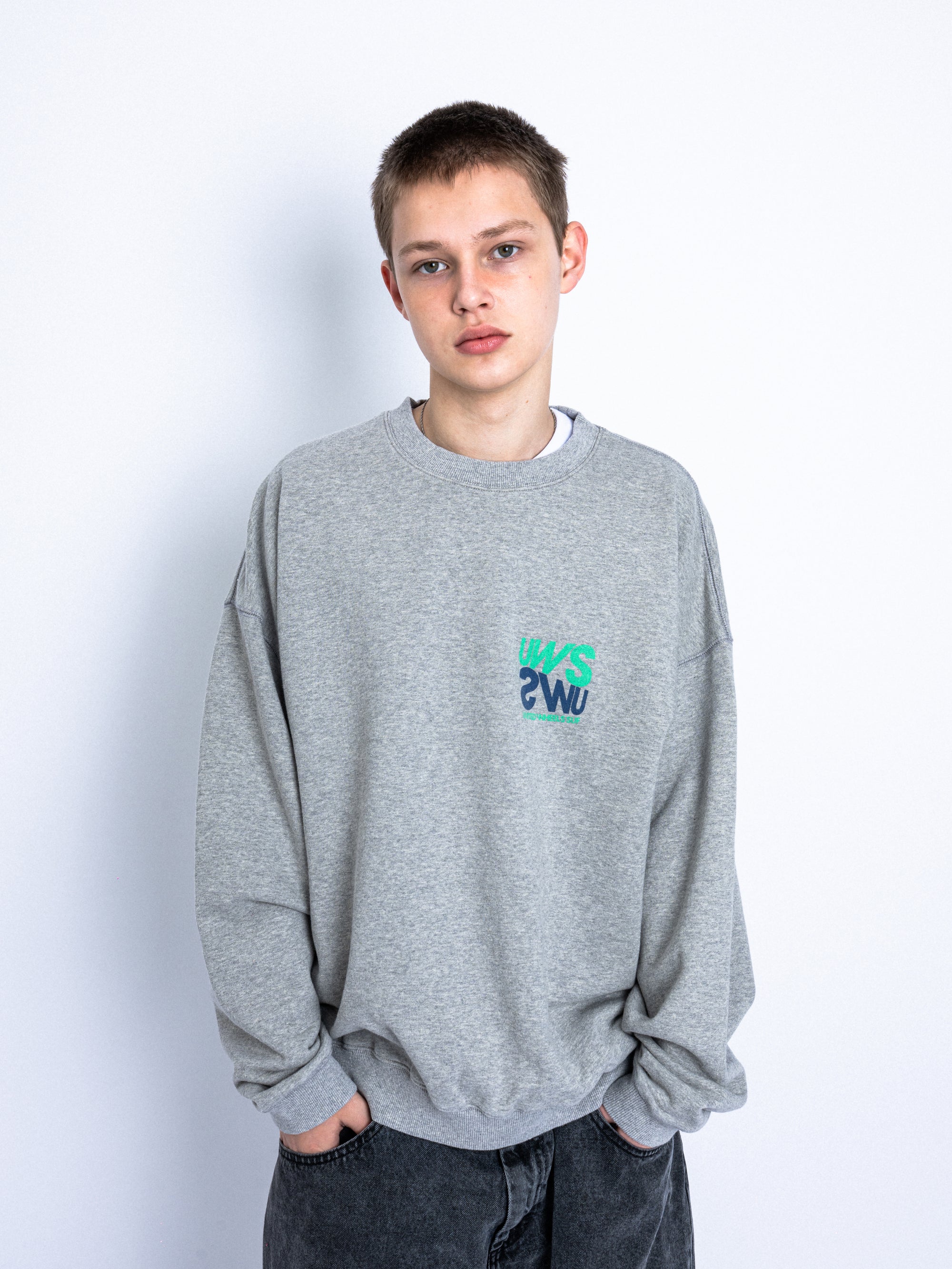 TWO-TONE LOGO SWEATSHIRT